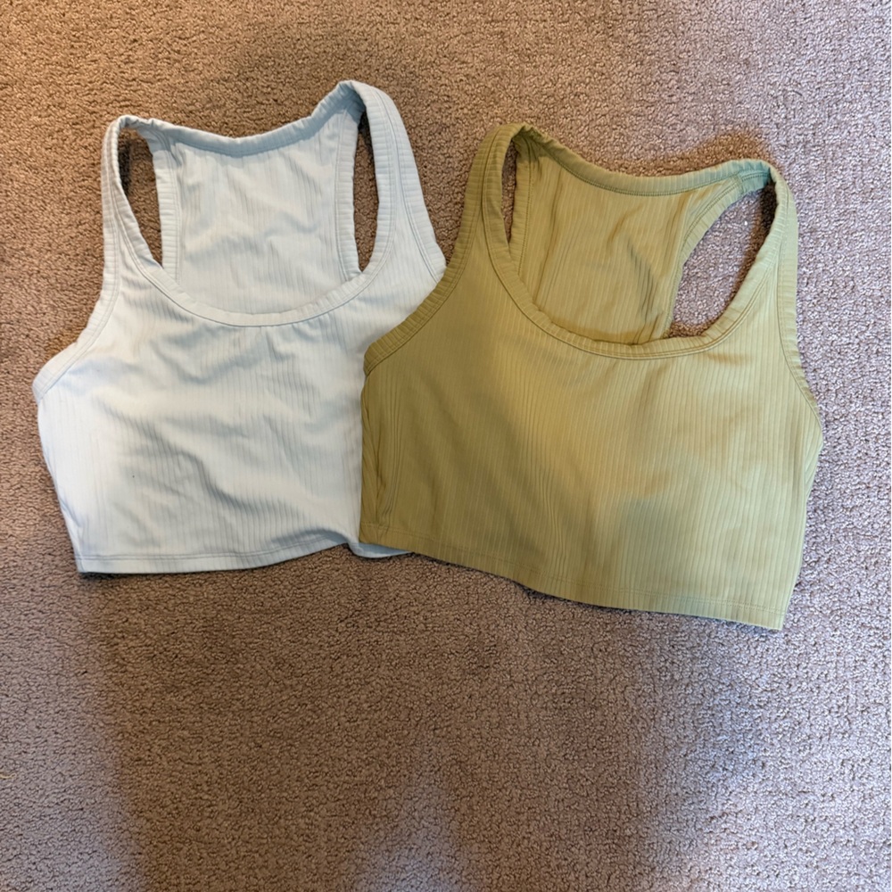 2 All in Motion Women's Ribbed Tank Top / Sports Bras